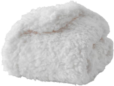 Plaids Cocooning - fleece deken - babyplaid - wit- Superzachte fleece - 90 cm x 73 cm -
