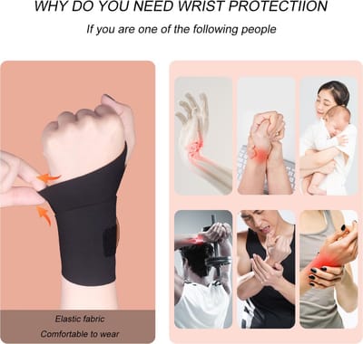 2 stuks ultradunne polsbrace voor ondersteuning bij het carpaletunnelsyndroom, pijnverlichting, artritis, peesontsteking, elastische polsbandages voor rechter- en linkerhand - compressie en ondersteuning voor fitnessliefhebbers - Donkeroranje