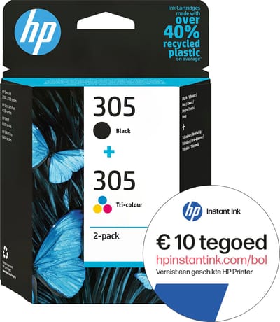 HP 305 - Inktcartridge - Origineel - Kleur en Zwart + Instant Ink tegoed