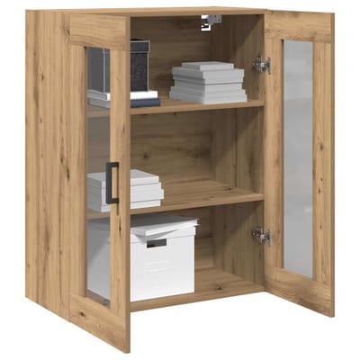 vidaXL Wandkast Artisan Eiken 69,5 x 34 x 90 cm Bewerkt hout