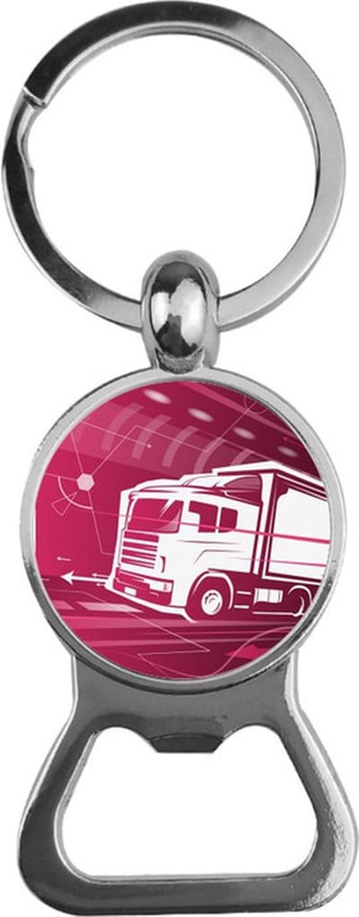 Bieropener Glas - Vrachtwagen