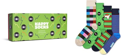 Happy Socks - 4-Pack Record Socks Gift Set - Dames - Sokken