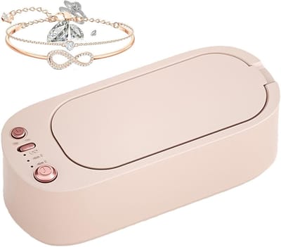 Ultrasone Reiniger - Sieraden Brillenreiniger - Diep Reinigen - 360 Graden Reiniging - 22.5 x 10.5 x 7.5 cm - Wit