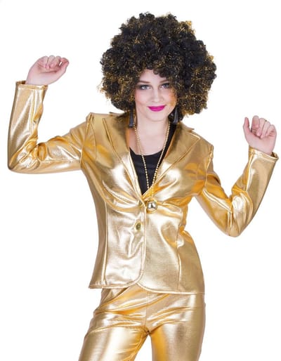 Gouden disco colbert dames - Maat 36/38