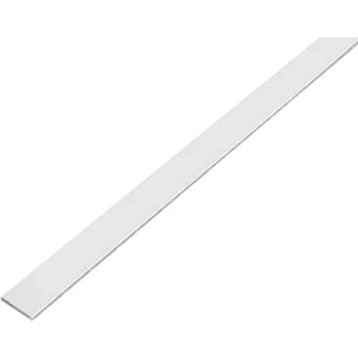 Alberts 489175 platte buis | zelfklevend | aluminium, glasparelgestraald zilver | 1000 x 20 x 2 mm