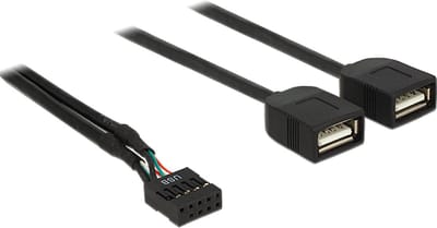 Delock USB 2.0 A Female - 0.4 m