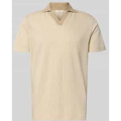 regular fit poloshirt in seersucker-look model 'MARNI'