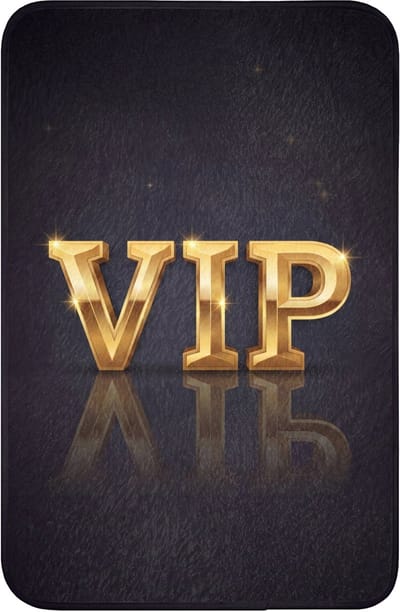WC mat 40x60 cm - Antislip - VIP - Goud - Schittering - Toiletmat - Vloermat - Douchemat - Toilet tapijt - Toiletmatten