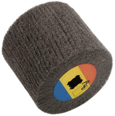 Polijstschijf Nylon - Schuurschijf Slijpschijf - Metaal Bewerken - Voor Diverse Oppervlakken - 120mm Diameter - Grijs