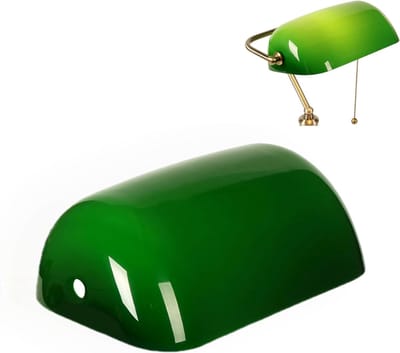 Lampenkap - Bankerlamp - Groen Glas - 1 Stuk - Bureau + Kantoorgebruik