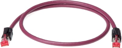 Klotz CAT-netwerkkabel, 1 m RJ45 - RJ45, bordauxviolet - Kabel