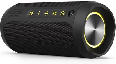 Draagbare Speaker - Draadloze Geluidsbox - Muziek Luisteren Buiten - IPX7 Waterdicht - 20 Uur Batterij - Zwart