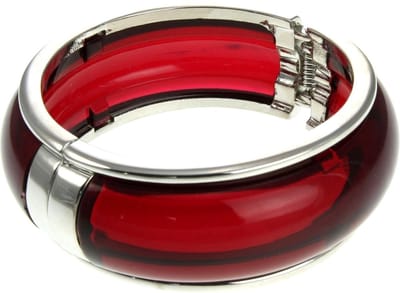 Behave - Armband met scharnier - Rode accentkleur - Tijdloos detail