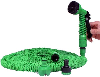 Uittrekbare Tuinslang - Flexibele Waterslang - Tuin Besproeien - Kreukvrij en Lichtgewicht - Tot 45 meter - Groen