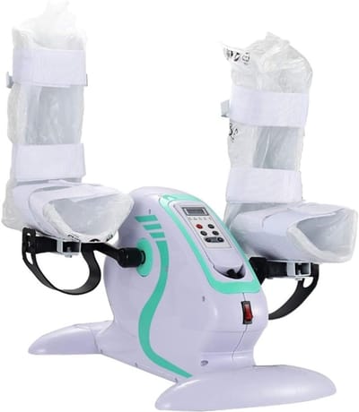 Elektrische Mini Hometrainer - Fietstrainer Arm Been - Revalidatie Zitten - 12 Snelheidsniveaus - 4.5 kg - Zwart