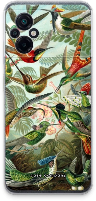 Case Company® - Hoesje geschikt voor Xiaomi Poco M5 hoesje - Haeckel Trochilidae - Soft Cover Telefoonhoesje - Bescherming aan alle Kanten en Schermrand