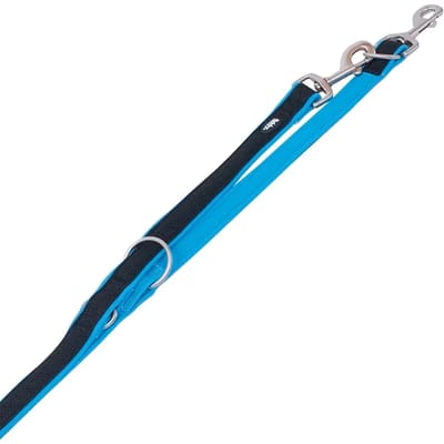 Nobby Mesh Preno Verstelbare Hondensnoer XS-S 20mm/200cm Blauw-Zwart