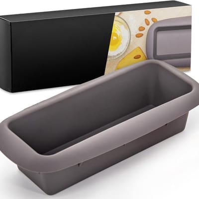 Famanu - Siliconen bakvorm rechthoekig voor brood en cake flexibel anti aanbak oven en magnetron