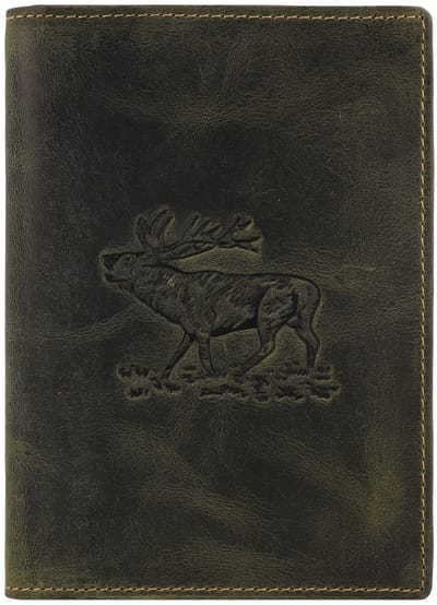 Greenburry Vintage Identiteitskaart etui Leer 9.5 cm - stag