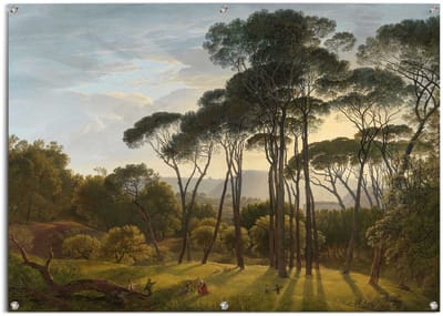 Tuinposter Voogd Italiaans Landschap - 100 x 140 - Canvas - REINDERS