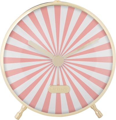 Karlsson Wekker Candy Swirl - Roze - 12.5x3.7x12.5cm - Modern - Wekker voor slaapkamer - Wekkers