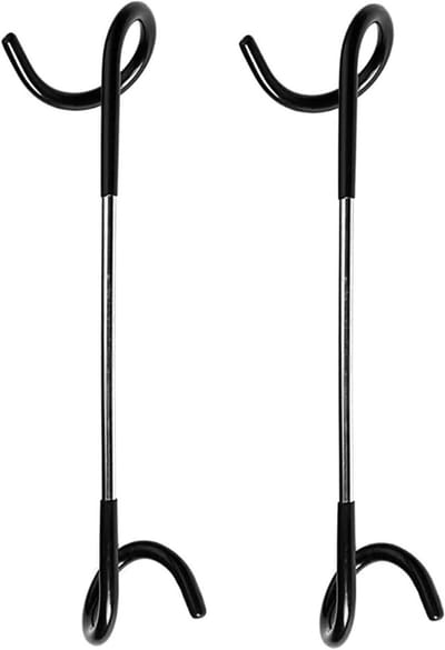 Camping Lantaarn Houder 2-Pack, Tent Paal Haken voor Hangende Lantaarns, Koffiepot en Afvalzakken in Tuin en Camping