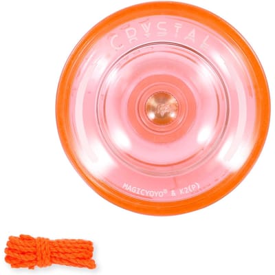 MagicYoyo K2P Responsie Yoyos pour enfants débutants Yoyo avec axe en acier à roulement étroit corps ABS orange