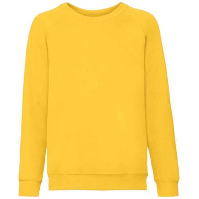 Fruit of the Loom Klassiek Raglan Sweatshirt voor kinderen/Kinderen (Zonnebloem)