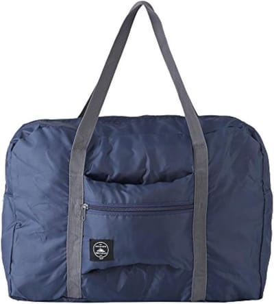 Vouwbare Reisbagage, Handbagage, Ultralichte Reistas voor Reizen, Donkerblauw en Ruim Ontwerp