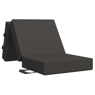vidaXL - Vouwbare - Sofa - Bed - 75 - x - 63 - x - 45 - cm - Donkergrijs
