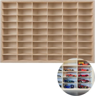 Vitrine met vakken - Collectie display - Speelgoed organiseren - 54 flexibele vakken - 45 x 50 x 45 cm