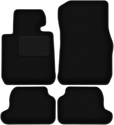 Zwarte velours vloermatten voor: BMW 1 F23 cabriolet (2011-2019)