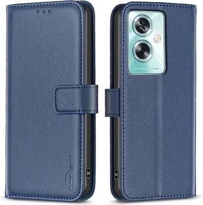 BINFEN Hoesje - Geschikt voor OPPO A79 5G Hoesje - BINFEN Color Book Case - Blauw