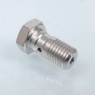 Vis raccord banjo de frein France Equipement Ø10mm pas 125 pour moto quad Neuf
