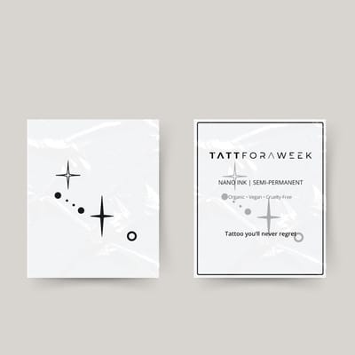 Tijdelijke tattoo taurus sterren | Neptattoo volwassenen | Tijdelijke tattoo voor volwassenen | Temporary tattoo | Plaktattoos voor volwassenen | Neptattoos | Probeer zorgeloos een tattoo | tattforaweek