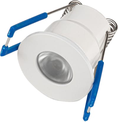 LED Veranda Spot - Velvalux - 3W - Warm Wit 3000K - Dimbaar - Waterdicht IP65 - Inbouw - Rond - Mat Wit - Aluminium - 12V