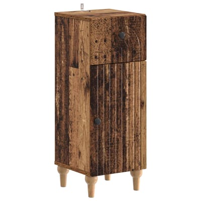 vidaXL - Badkamer - Opbergkast - ALKMAAR - Oud - hout - 30 - x - 31 - x - 80 - cm