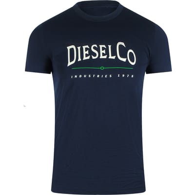 Diesel Industries Marineblauwe T-shirt