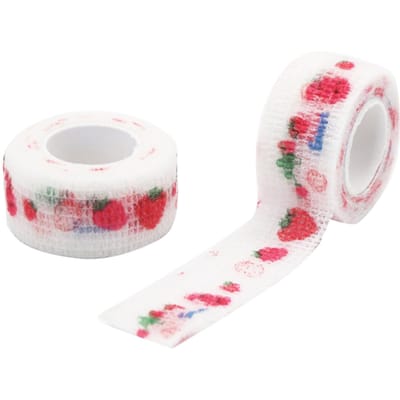 Elastisch Zelfklevend Verband Non-woven Vingerwikkel Tape voor Studenten Volwassenen Huisdieren Sportblessure Verrekking Knie Pols Enkel Strawberry