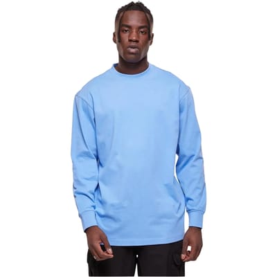 Urban Classics - Tall Tee Longsleeve shirt - M - Blauw