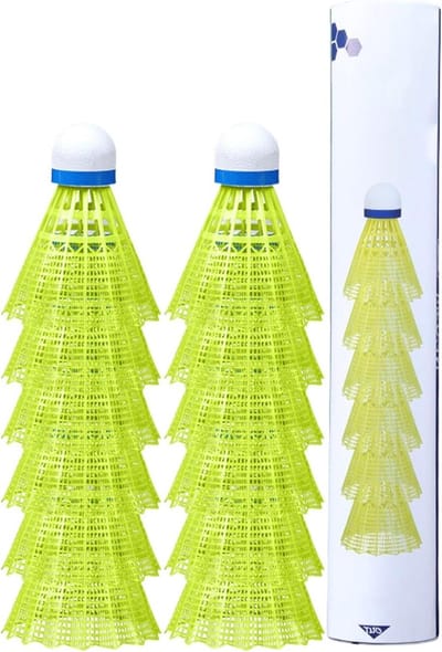 Badminton Ballen - Sport Ballen - Training Spelen - Stabiel Materiaal - 12 Stuks - Geel