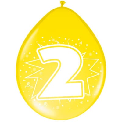 2 Jaar Ballonnnen - 8 stuks