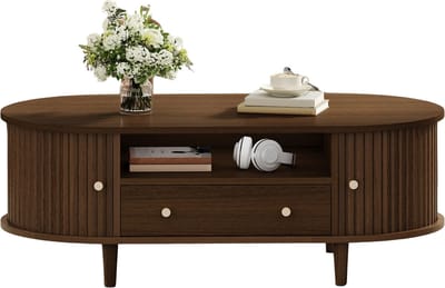 Damenzo - Salontafel - Salontafel met lade - Salontafel met opbergruimte - Salontafels - Woonkamer - Woonkamer tafel - 100×50×36cm - MDF