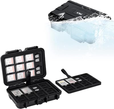 Waterdichte Geheugenkaart Case voor SD, MicroSD en CFexpress Type-B Kaarten