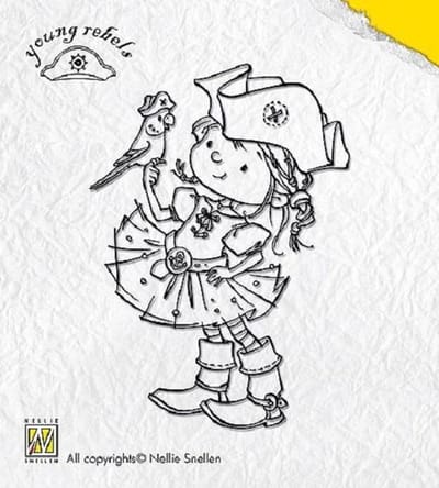 Nellie Snellen: Young Rebels - clear stamp - Parrot (YORE001)