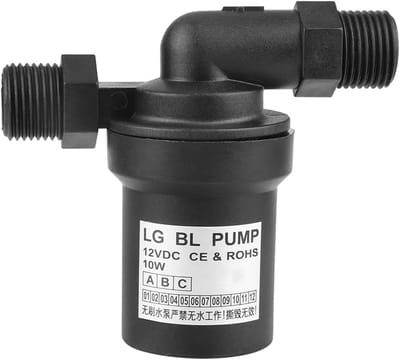 12V Borstelloze Waterpomp voor Zonneboilers en Circulatiesystemen