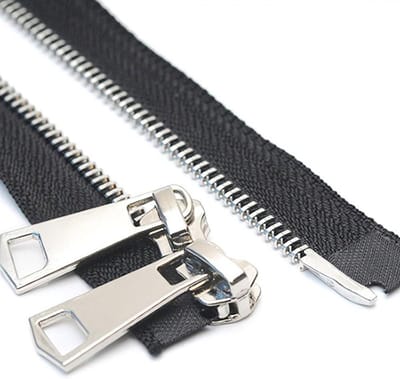 Metalen Ritssluiting - Jas Rits - Kleding Repareren - Twee Weg - 150 cm - Zwart