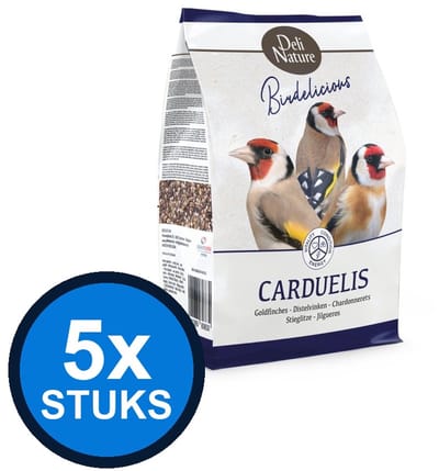 5x Deli Nature - Birdelicious carduelis distelvinken 2kg - Vogelvoer - 2 kg