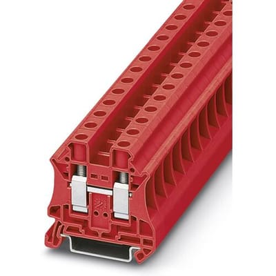 Phoenix Contact 3046304 Doorgangsserieklem 10.2 mm Schroeven Rood 50 stuk(s)
