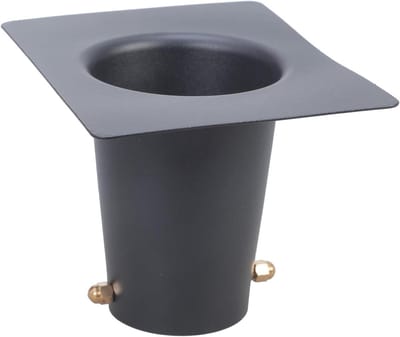 Regenketting Adapter - Goot Accessoire - Waterbeheer Buiten - Zwart Gecoat Roestvrij Staal